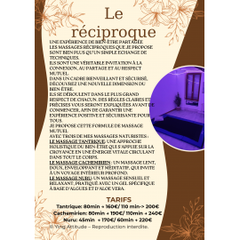 Les massages réciproques